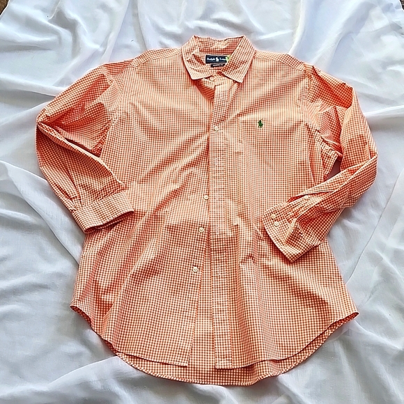 Ralph Lauren Ex. Cond & Clean Classic Fit Gingham Oxford Shirt, 161/2 32/33, $36 - Picture 1 of 5